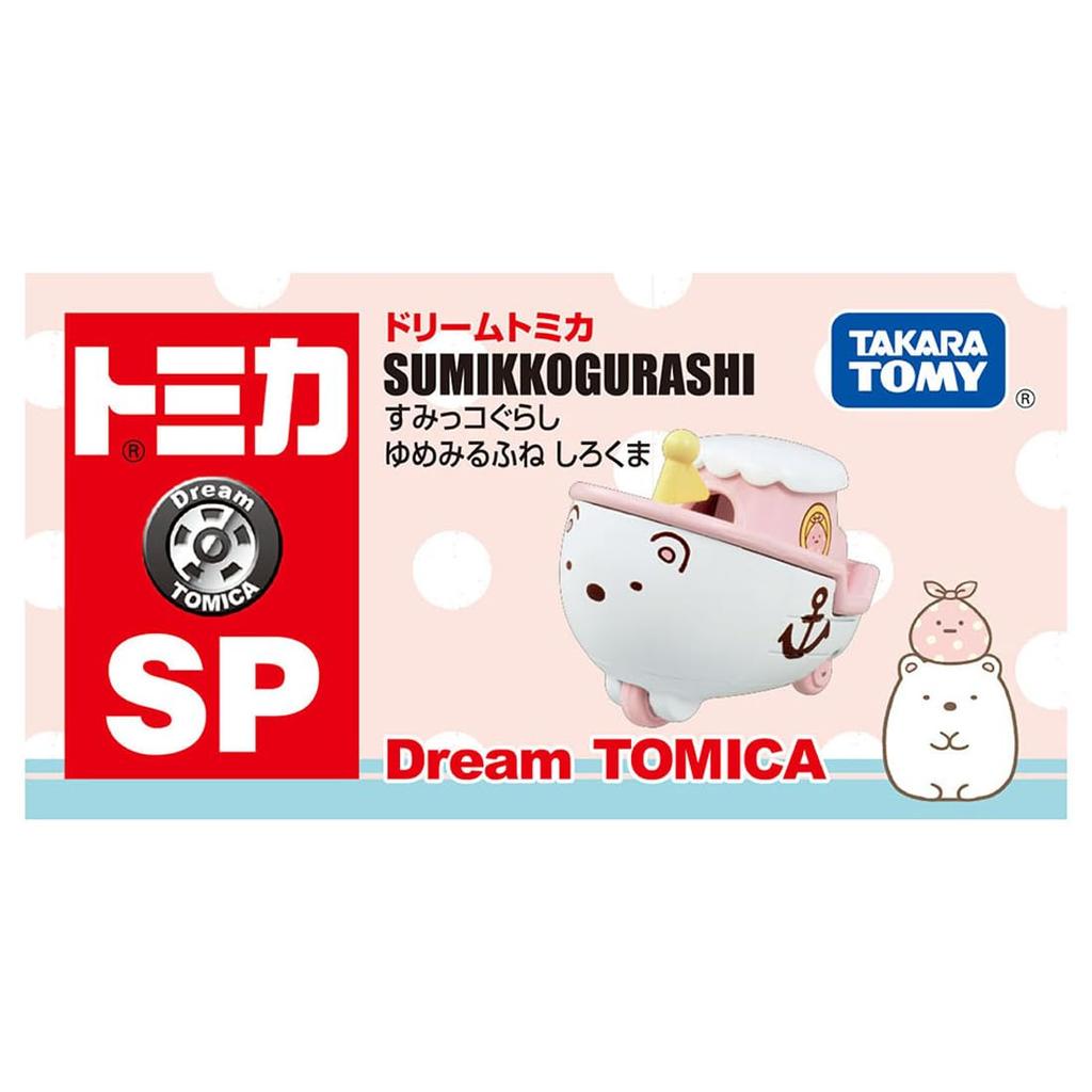 TAKARA TOMY Tomica Dream Tomica SP Sumikkogurashi Dream Boat Polar Bear Miniature Car Toy for Ages 3 and Up