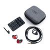 qdc SUPERIOR Vermilion Red [Earphones with 10mm single full-range dynamic driver] Coaxial dual magnetic circuit & dual cavity structure IEM2pin connec