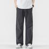 American Trendy Brand Three-dimensional Tailoring Loose Straight Casual Pants Men's Solid Color Simple and Versatile Wide-leg Drape Long Pants