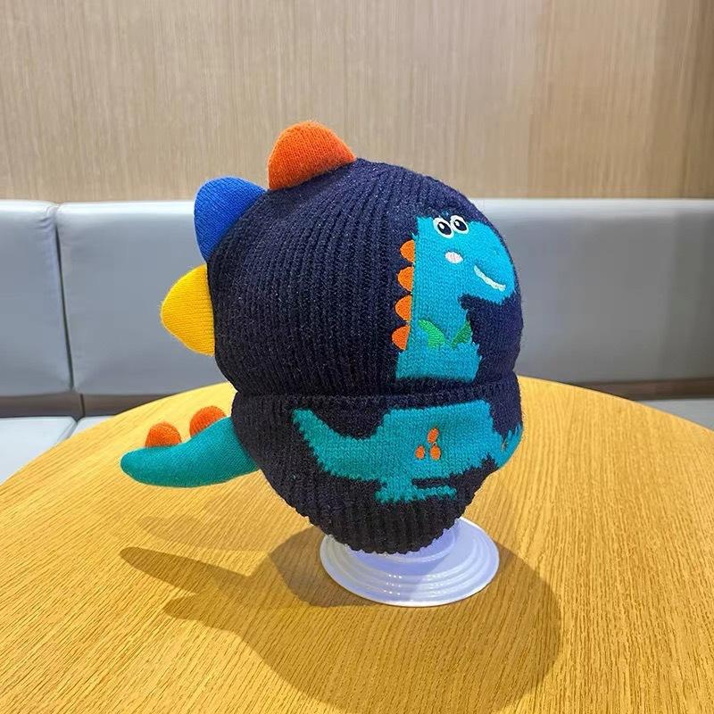 Baby hat autumn, winter, autumn and winter bear trendy cool knitting cute ear protection wool hat children's pullover children's warmth