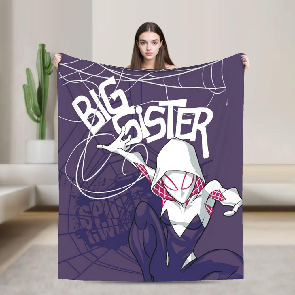 Spidey And His Amazing Friends Blankets Super Soft Funny Plush Throw Blanket For Chair Sofa Bed Flannel Bedspread Bed Cover