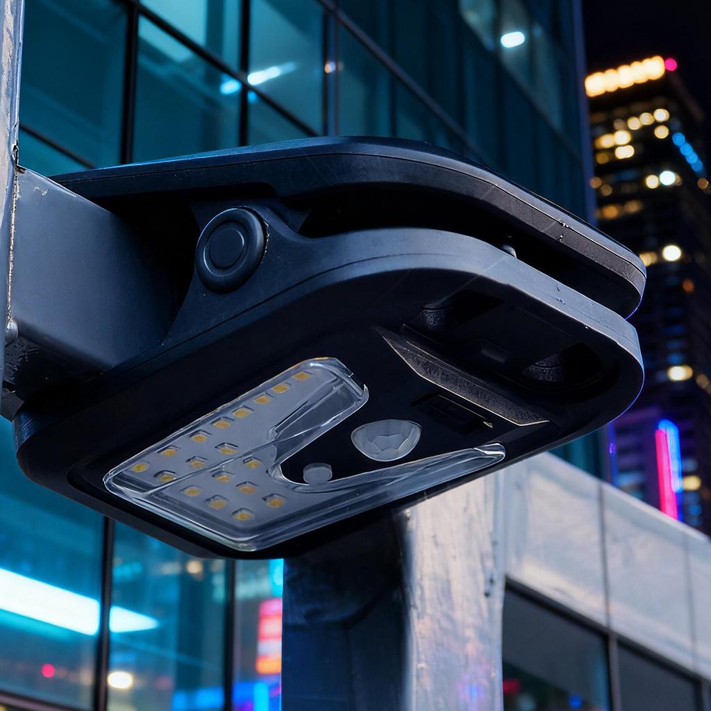 Outdoor Solar Motion Lights USB Auto On/Off Clip Lamp Waterproof 4 Modes RV Solar Lights Camp Outdoor Motion Sensor Clip Lights