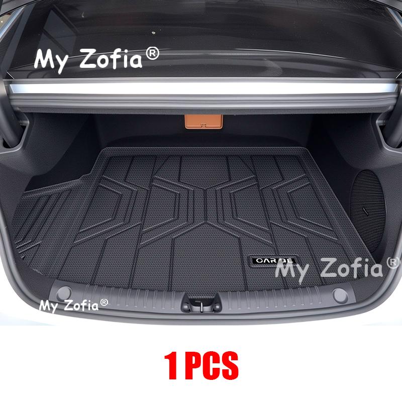 For BYD Han L 2025 2026 TPE Trunk Mats All Weather Cargo Liner Mat Seat Floor Mats Waterproof Anti-Slip Liner Pads Accessories