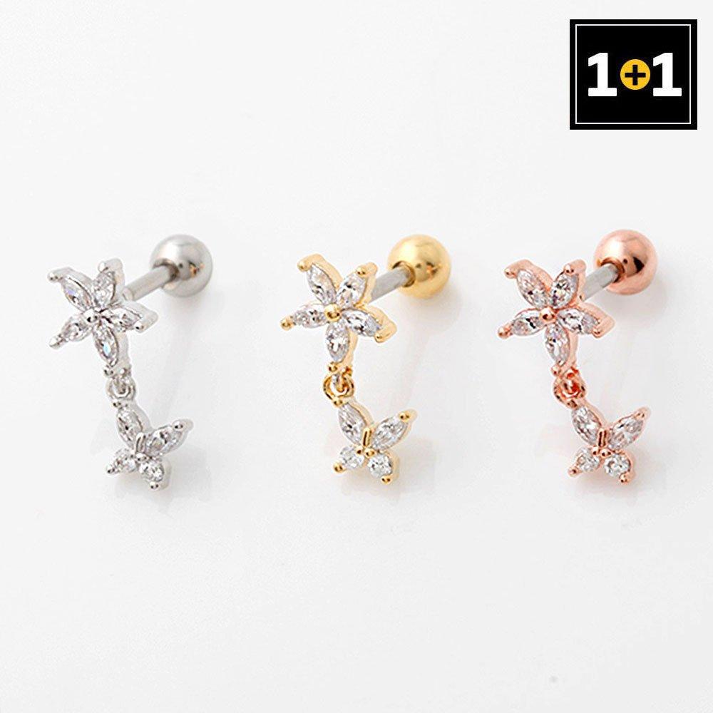 [1+1] Surgical Piercing Flower Shower 3 Types, Choose 1, Sell One Side