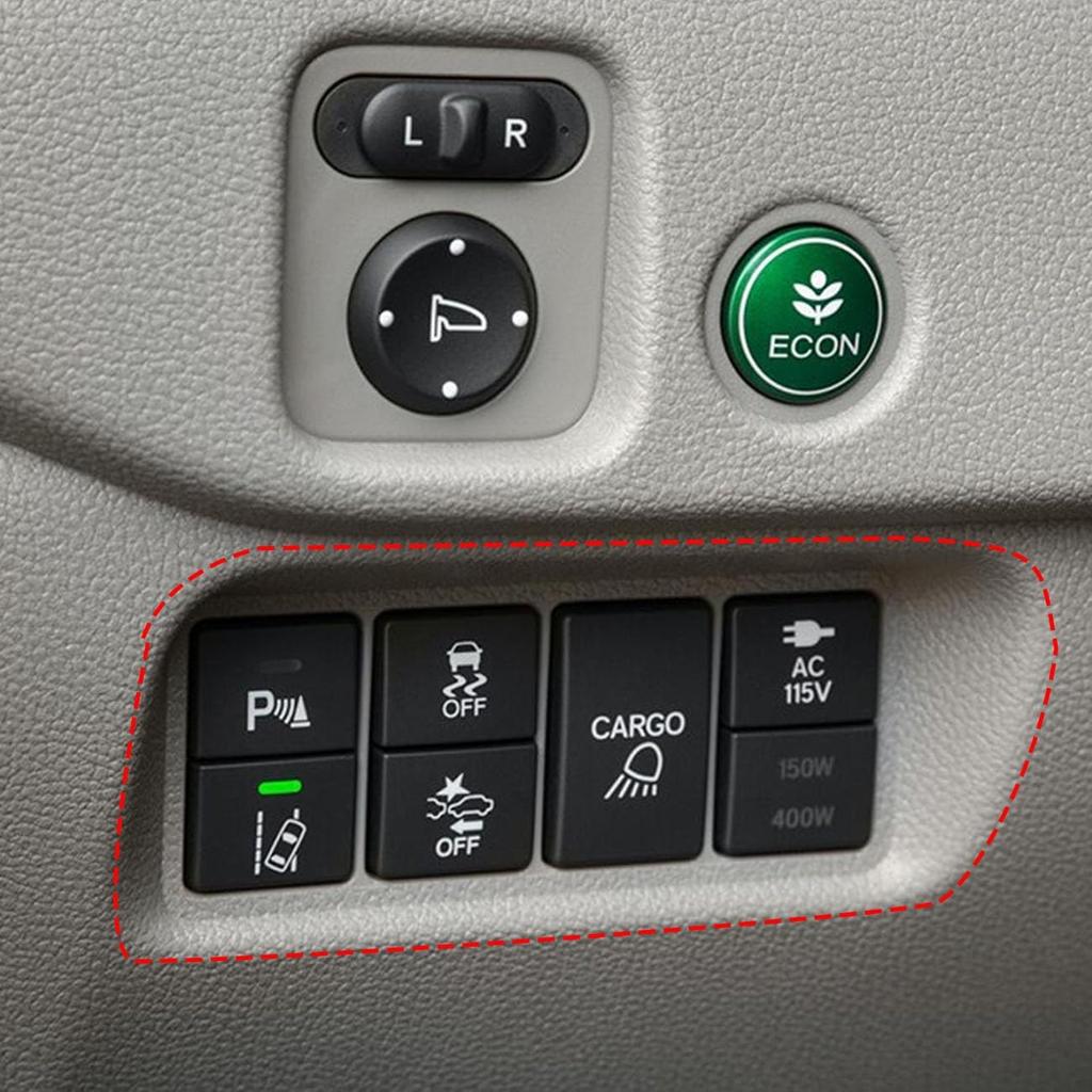 Crosselec Kohlefaser Mittelkonsole Lenkrad Armaturenbrett Klimaanlagenblende Lüftungsgitter Verkleidungs-Kit für 2016-2018 Honda Pilot für 2017-2024 Ridgeline