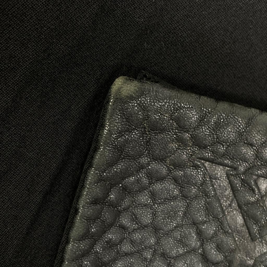 Yohji Yamamoto 07AW FX-J39-109 Black wool lamb leather tape center vent peak lapel mid-length coat Jacket 1 blackUsed