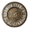 45cm Luxury Creative Wall Clock Vintage 3D Gear Rotating Design Art Wall Clock Home Large Index Silent Bedroom Decoration Clock
