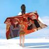 Anime The Q-Quintessential Q-Quintuplets Beach Towel Colorful Bath For Girl Microfiber Quick Dry Sand Free Beach Spa Gym Pool