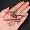 10pcs 25/30/35/45/50/60mm Clips Single Prong Alligator Hairpin With Teeth Blank Setting Jewelry Making Base For DIY Hair Clips
