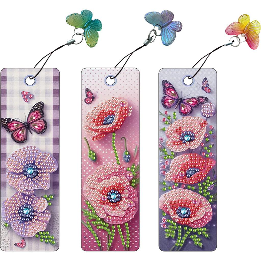 3Pcs Special Shape Cactus Diamond Painting Bookmark DIY Bookmarks Diamond Painting Kits Diamond Painting Bookmark Making Kit