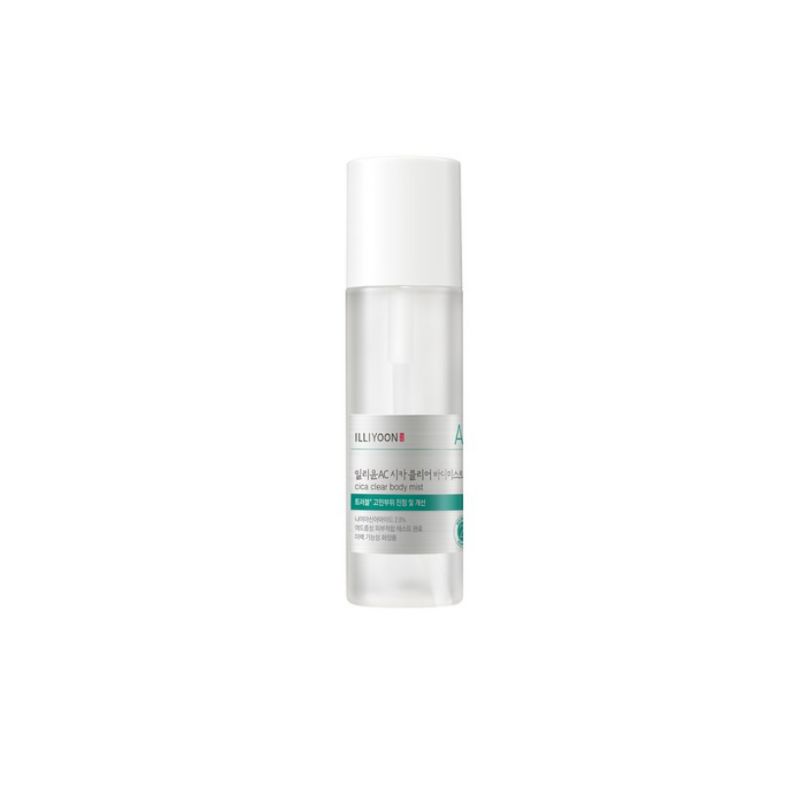 Illiyoon AC Cica Clear Body Mist 200ml Green Peppermint Cooling Skin Soothing Refreshing Body Spray