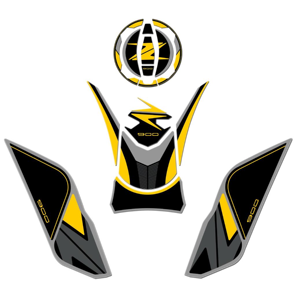 Kawasaki Z900 Anti-slip & Scratch-Resistant 3D Fuel Tank Sticker Accessory
