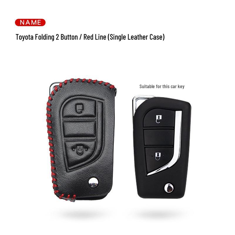 

Toyota Genuine Leather Key Case Cover for RAV4, Camry, Corolla, Highlander