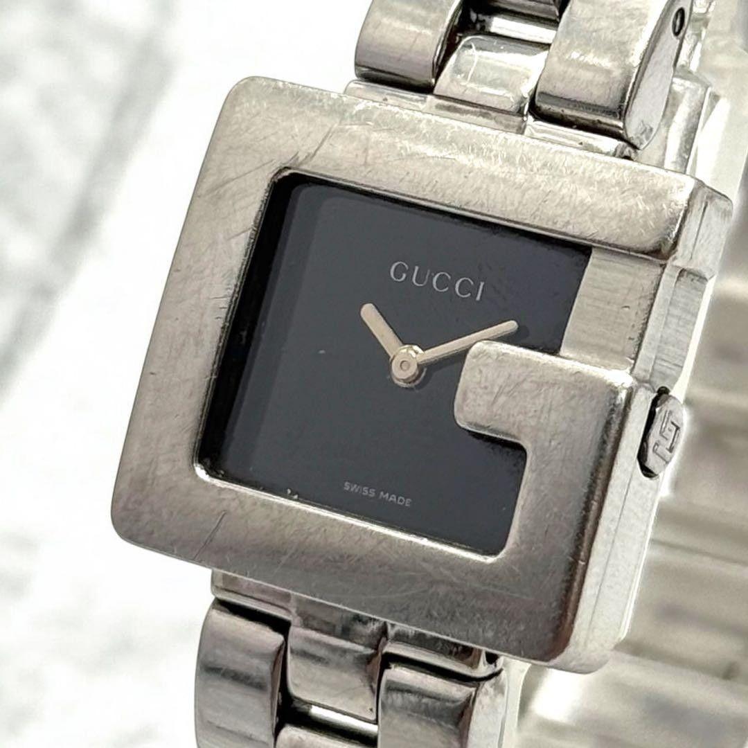 Used GUCCI New Battery Good Condition Watch 3600L Ladies Square Working Black