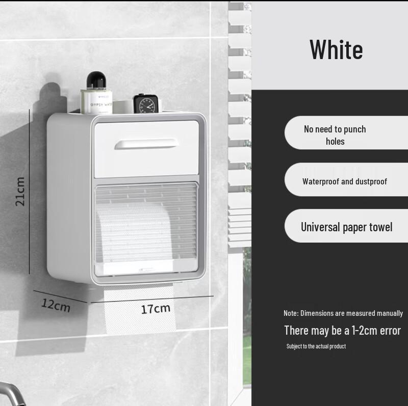 Jiemengzhe Wall-Mounted Waterproof Bathroom Tissue Dispenser