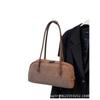 Autumn and Winter Retro Suede Bread Bag Women's New Matte Shoulder Armpit Bag Fashion Portable Baguette Bag