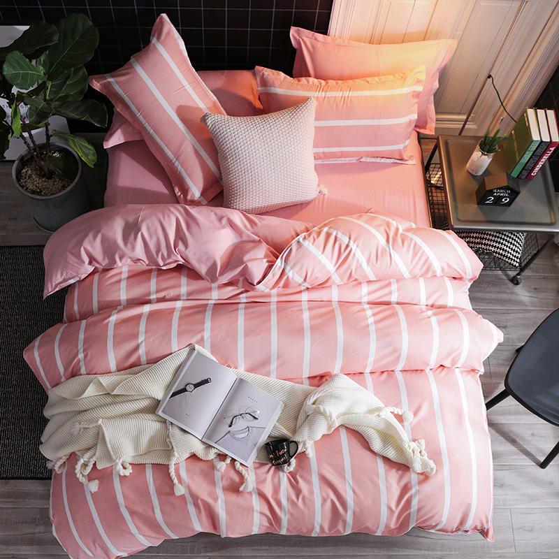WTEMPO Duvet Cover 4 Piece Floral Quilt Cover Set Double Queen K Ing Bed Sheet Pillowcase