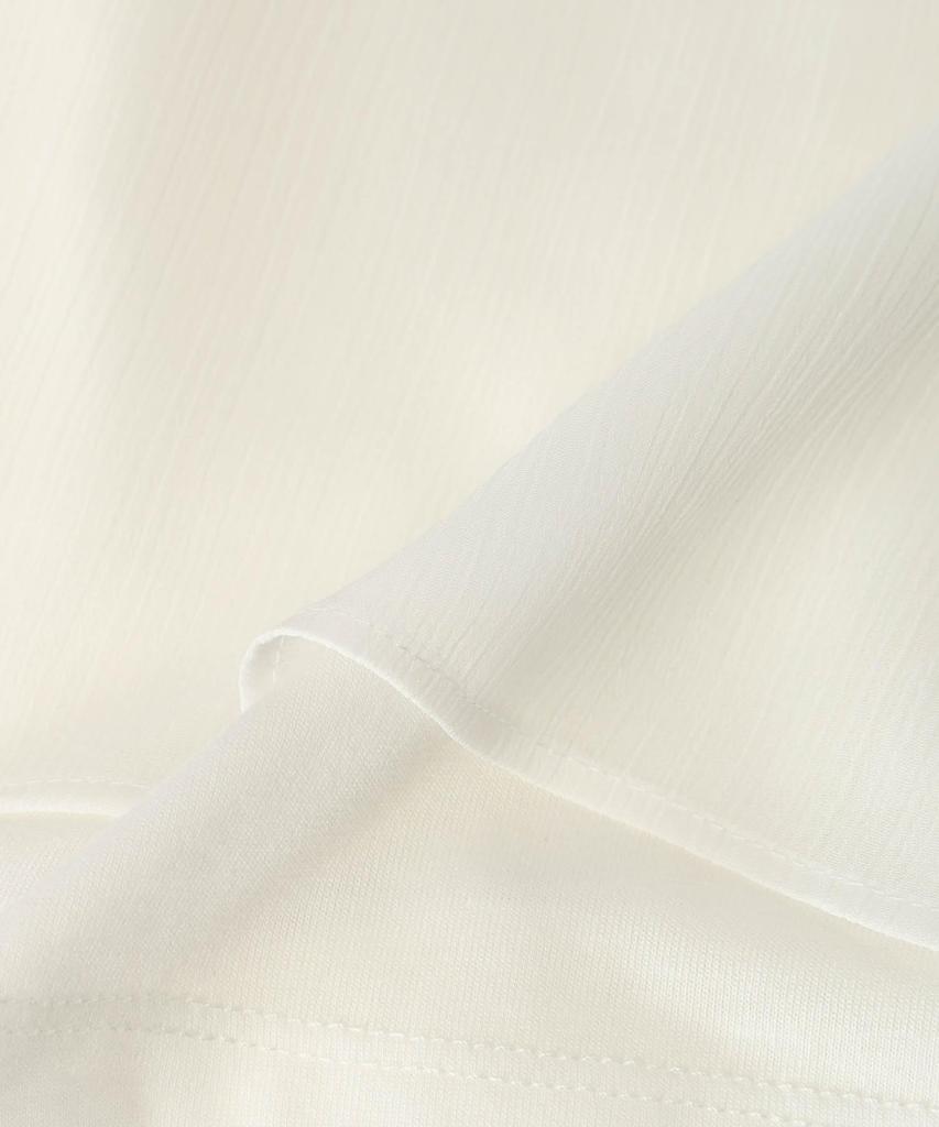AC by Alpha Cubic Pleated Willow 351634 Women's Off-White Blouse,