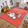 Simon's Katze Polyester Teppich, Weiche Indoor Matte für Bürostuhl, Wohnzimmer, Schreibtisch - Dekorative Home Office Teppich Design