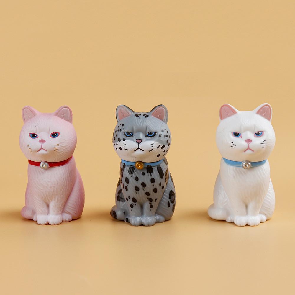 Mini Cat Pvc Animal Desktop Figurine With Creative Design For Home Decor Collection
