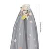 Bride Veil Colorful Flower Studded Veil Head Covering Wedding Hair Sheer White Wedding Veil Headscarf Mantilla Veil