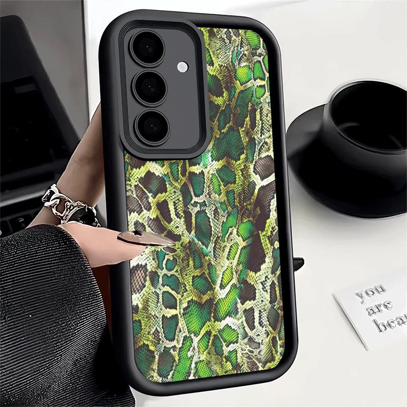 Phone Case for Samsung Galaxy A17 A16 A15 A14 A13 Fashion Snake Skin Pattern A56 A36 A26 A55 A35 A25 A54 A34 A24 A53 A33 A23 A07