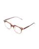 Hangeul Square Horn-Rimmed Two-Tone Brown