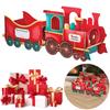 Weihnachtsgeschenk Zug Karton Weihnachts Zug Geschenkbox Weihnachtsmann Feiertagsgeschenk Zug Geschenke Halter für Halten Geschenke Süßigkeiten