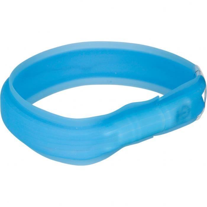 Trixie bande de lumière éclair à alimentation usb l-xl 70 cm bleu