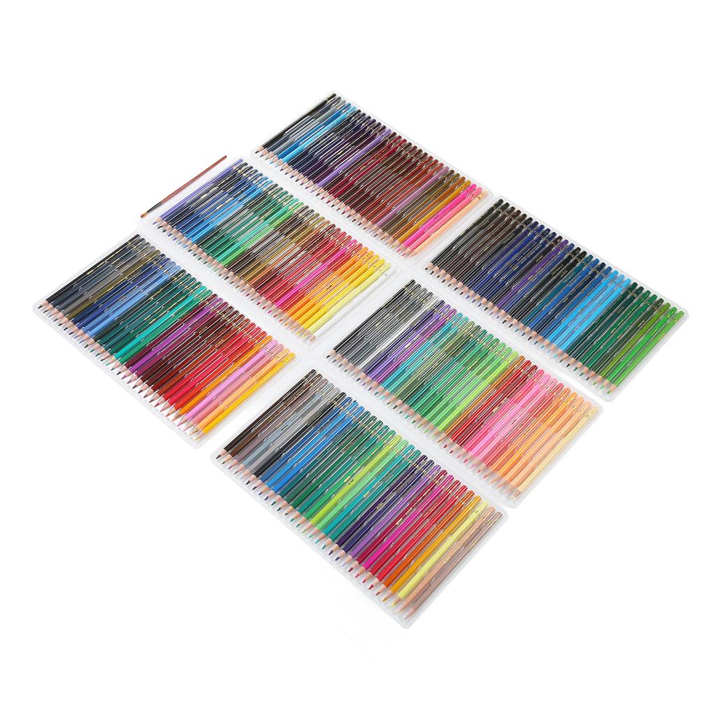 Water Color Pencils 7.5mm Water Soluble Rich Vibrant Luster Smoothing Colored Pencils for Kids