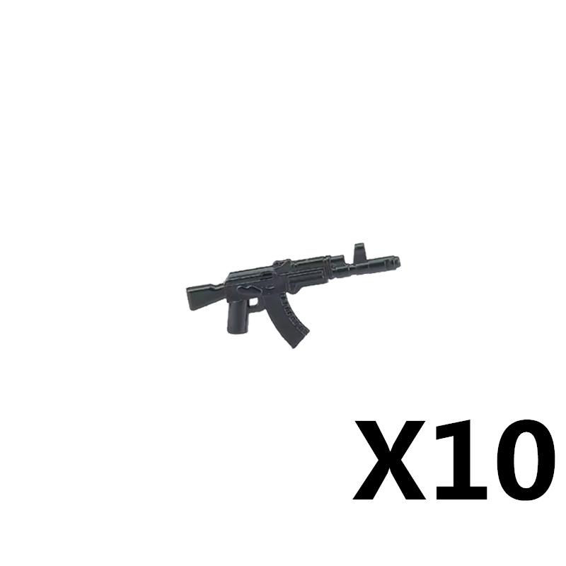 Vojáci Figurky Zbraně Stavebnice Pistole Poposha MP40 Puška AK74 Raketomet Kulka Plamenomet Hračky Dárek T051