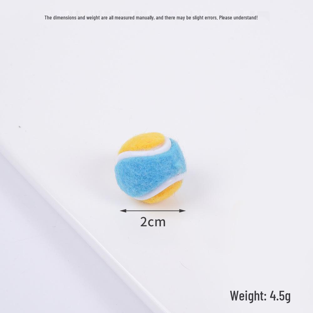 2cm Mini Tennis Ball Toy Keyring Backpack Pendant & Earrings Souvenir