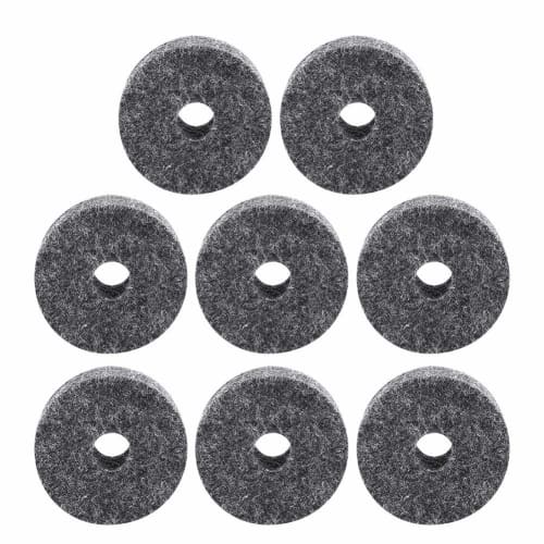 8-Piece Set of Standard Size Cymbal Washers/Drum Felt Pads, Lightweight and Resistant To Deformation, Replacement Cymbal Felt Pads for Drums, Improves