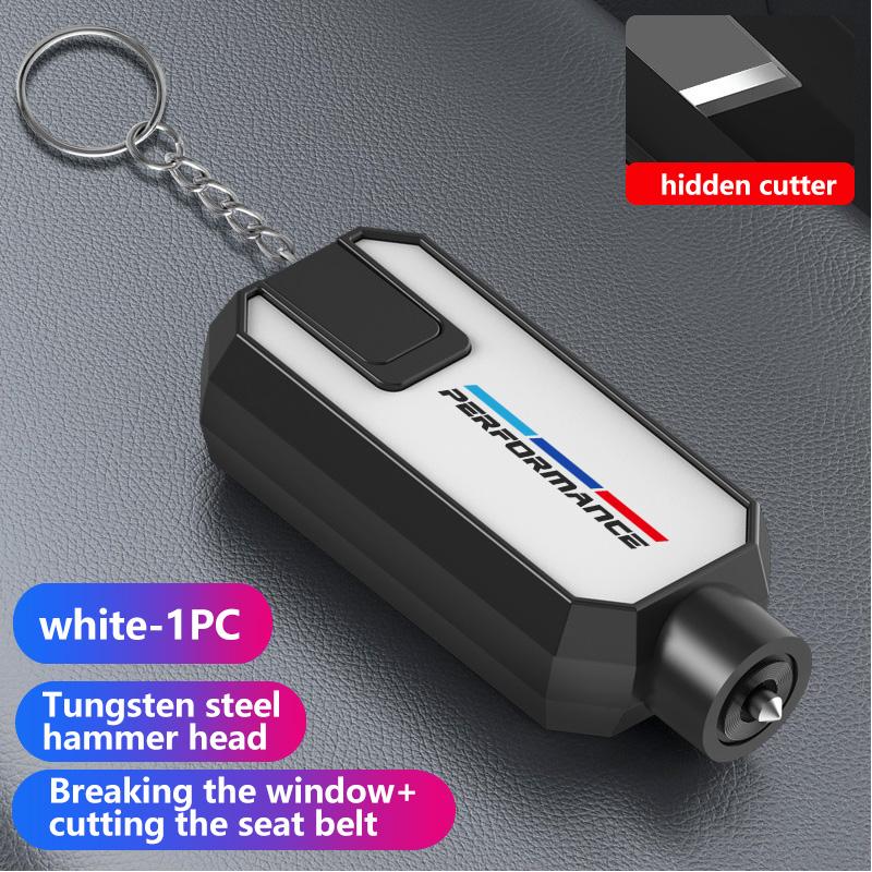 Car Safety Hammer Emergency Glass Window Break Seat Belt Cutter For BMW Performance M E87 E30 E46 E28 F35 G20 E93 F20 X3 X