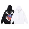 1278 Off-White 2026 Herbst/Winter Neuer Charakter Bedruckter Hoodie Hoodie für Damen und Herren