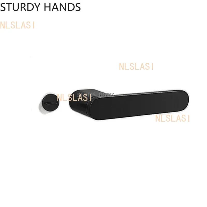 Bedroom Silent Magnetic Suction Door Lock Zinc Alloy Security Door Locks Indoor Wooden Door Handle Lockset Furniture Hardware