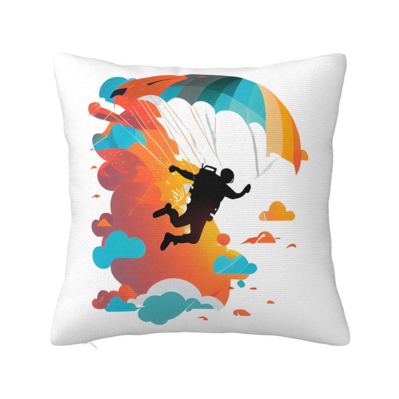 Evolution Paragliding Born To Fly Throw Pillow Case cm Decorative Paraglider Skydiving Cushion Cover Polyester Pillowcase