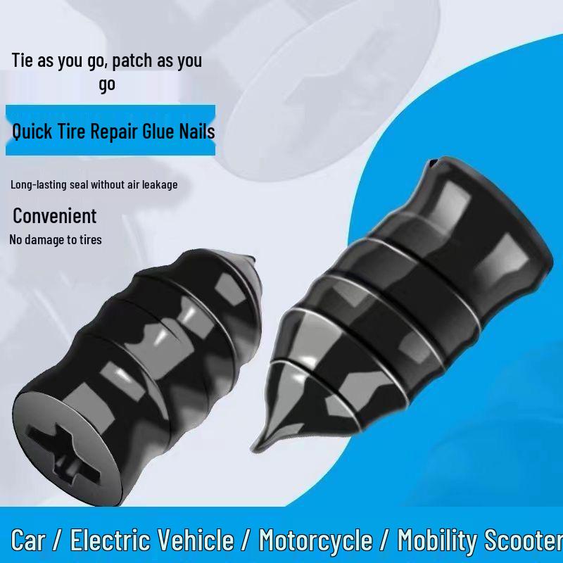 Quick Repair Tire Glue & Nails for Electric Vehicles, Motorcycles, and Cars