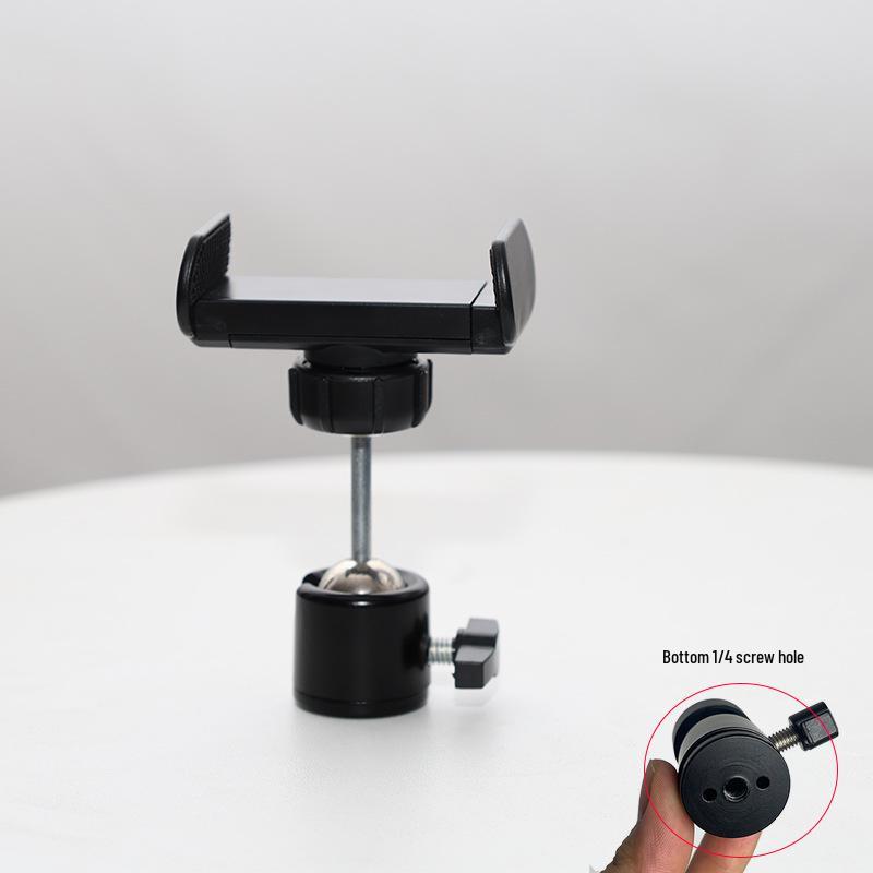 360° Rotating Ball Head Phone Clip for Tripod & DSLR