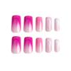 Nail Piece Long Pink Purple Gradual Change Four-color Line Nail Piece Nail Fake Nail Nail Piece