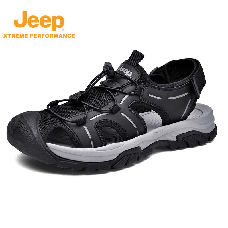 JEEP Men s Breathable Closed-Toe Outdoor Sandals 38