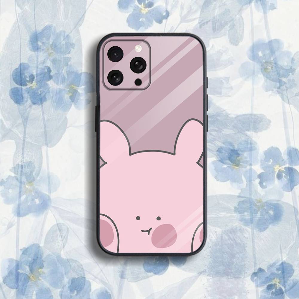 C-CartoonS A-Asamimichan Phone Case For iPhone 17,16,15,14,13,12,Pro,Max,Plus,E,SE4,Air,Mini Black Soft Box