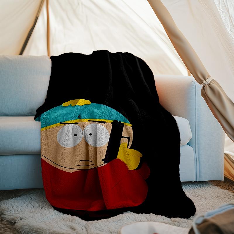 South Park Theme Printed Blanket - Perfect for Couch, Bed, Travel & Outdoor Use | Machine Washable, Cozy & Durable.