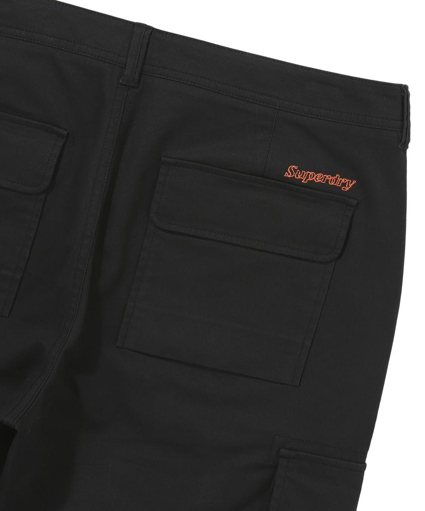 Syupeodeulai Label Slim Cargo Pants Black Sdmlwap60Blk
