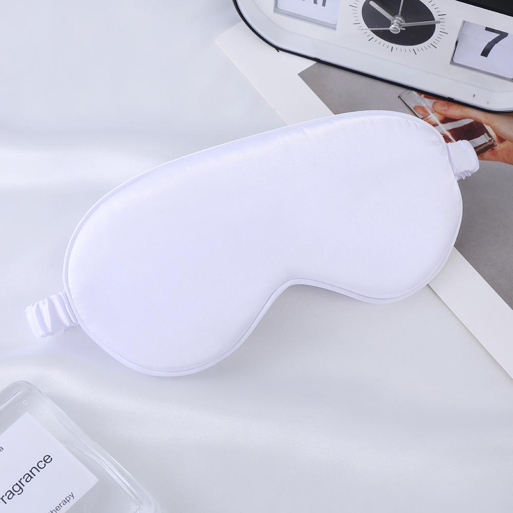 Double-Sided Mulberry Silk Eye Mask with Custom Logo - Light Blocking, Ideal for Travel