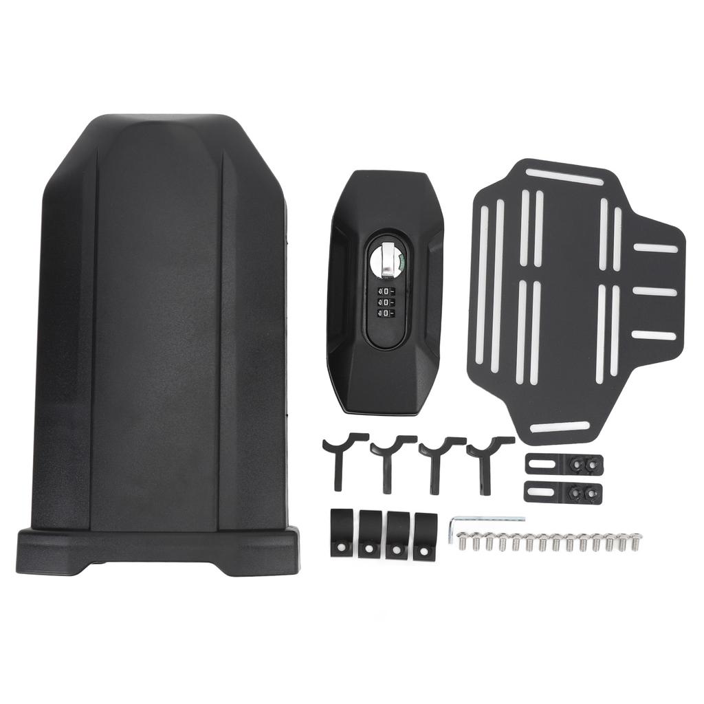 3,8 L Motorrad Seite Werkzeug Box mit Kombination Schloss Montage Halterung Hinten Sitz Gepäck Box für