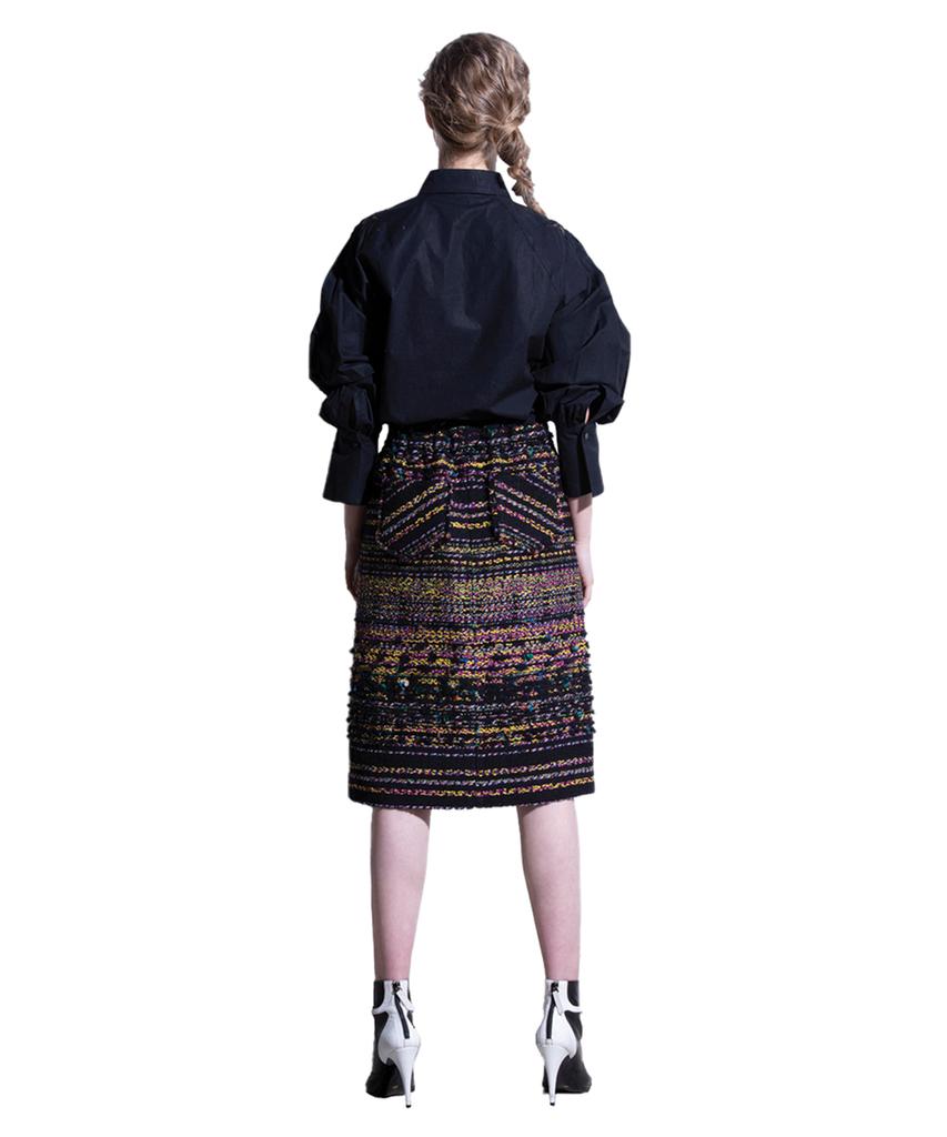Greedius Purple Tweed Skirt