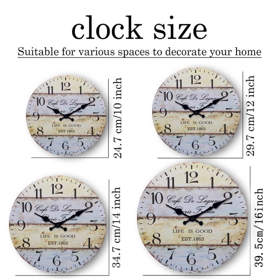 Haute Qualité Vintage Haute Qualité Rayé Bois de Haute Qualité Motif de Haute Qualité Bois de Haute Qualité Mur de Haute Qualité Horloge de Haute Qualité