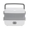 Electric Lunch Box Stainless Steel Double Layer Fast Heating Food Box Portable Lunch Warmer for Home Car School Work