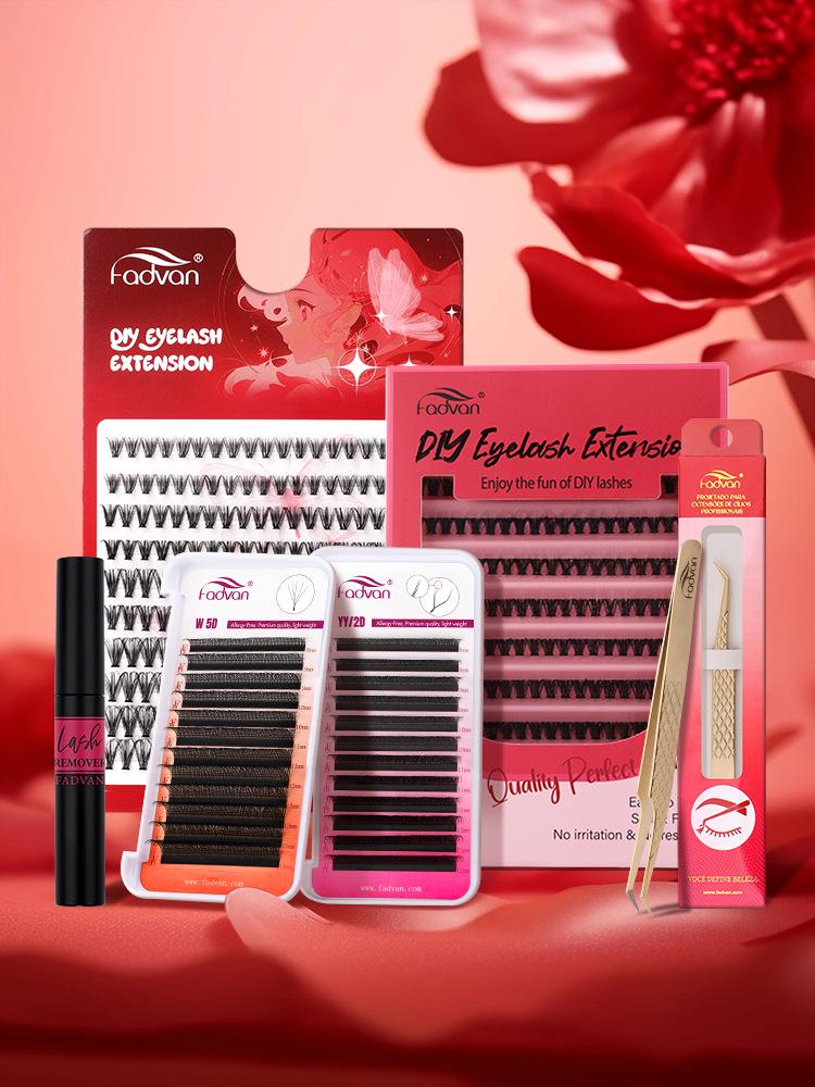 FADVAN 5ml/10ml Black Gold Eyelash Glue – Strong, Long-Lasting Adhesive for False Eyelashes.